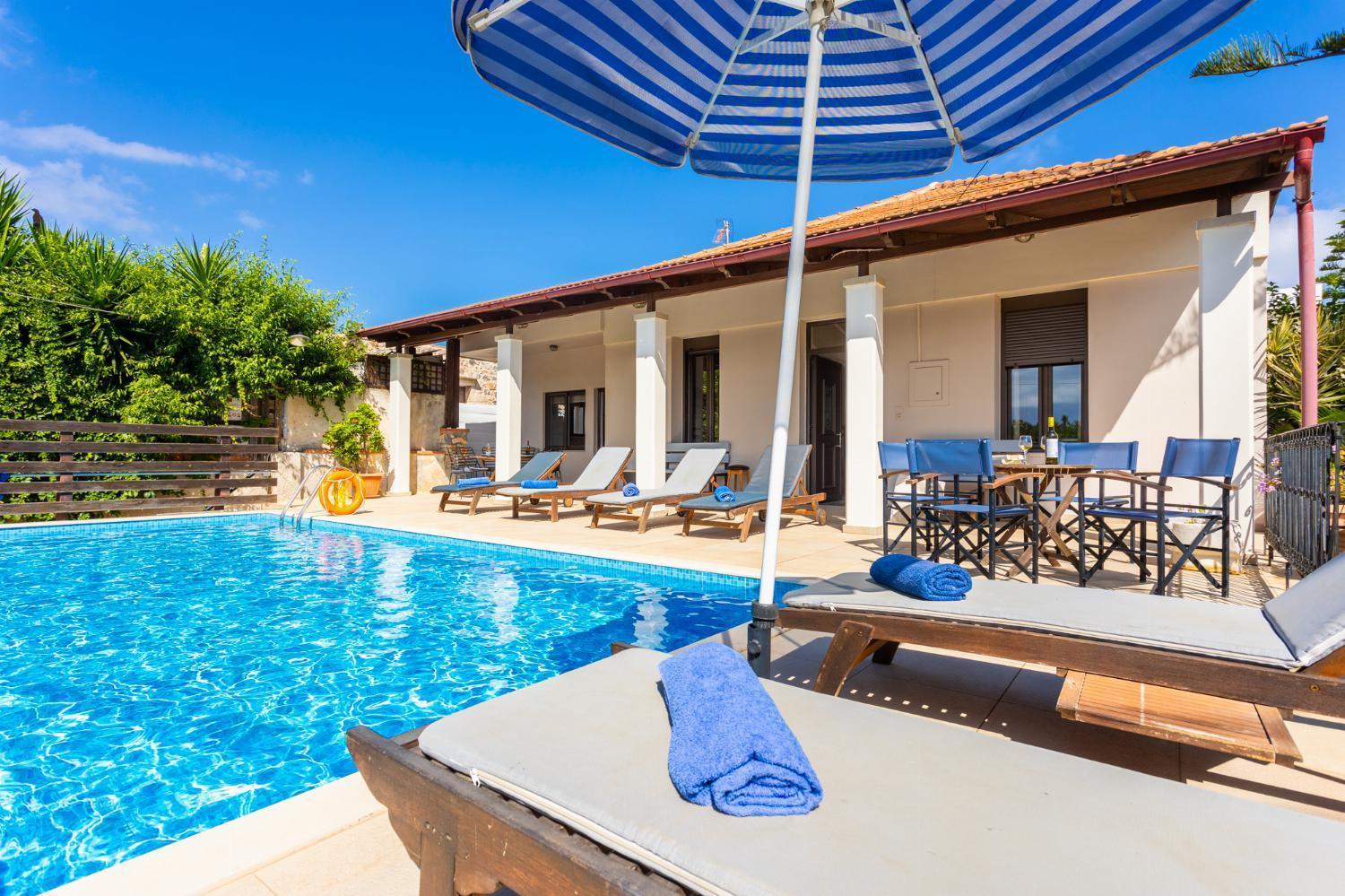 Villa Maro Large Private Pool Ac Wifi Kefalas Екстер'єр фото