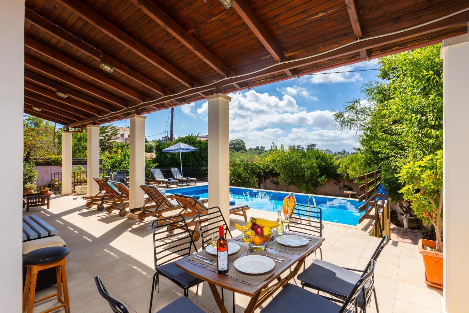 Villa Maro Large Private Pool Ac Wifi Kefalas Екстер'єр фото